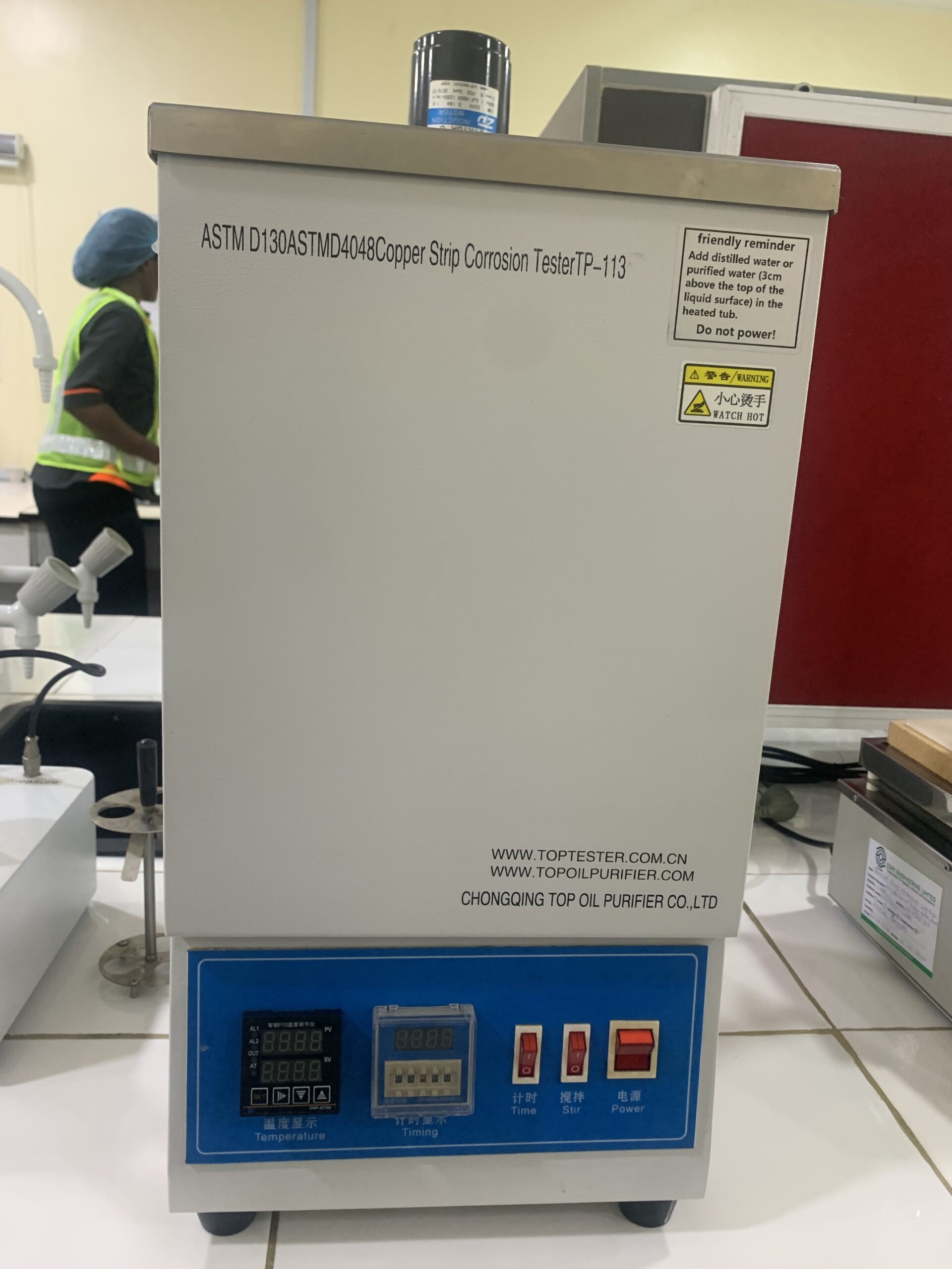 copper strip corrosion tester