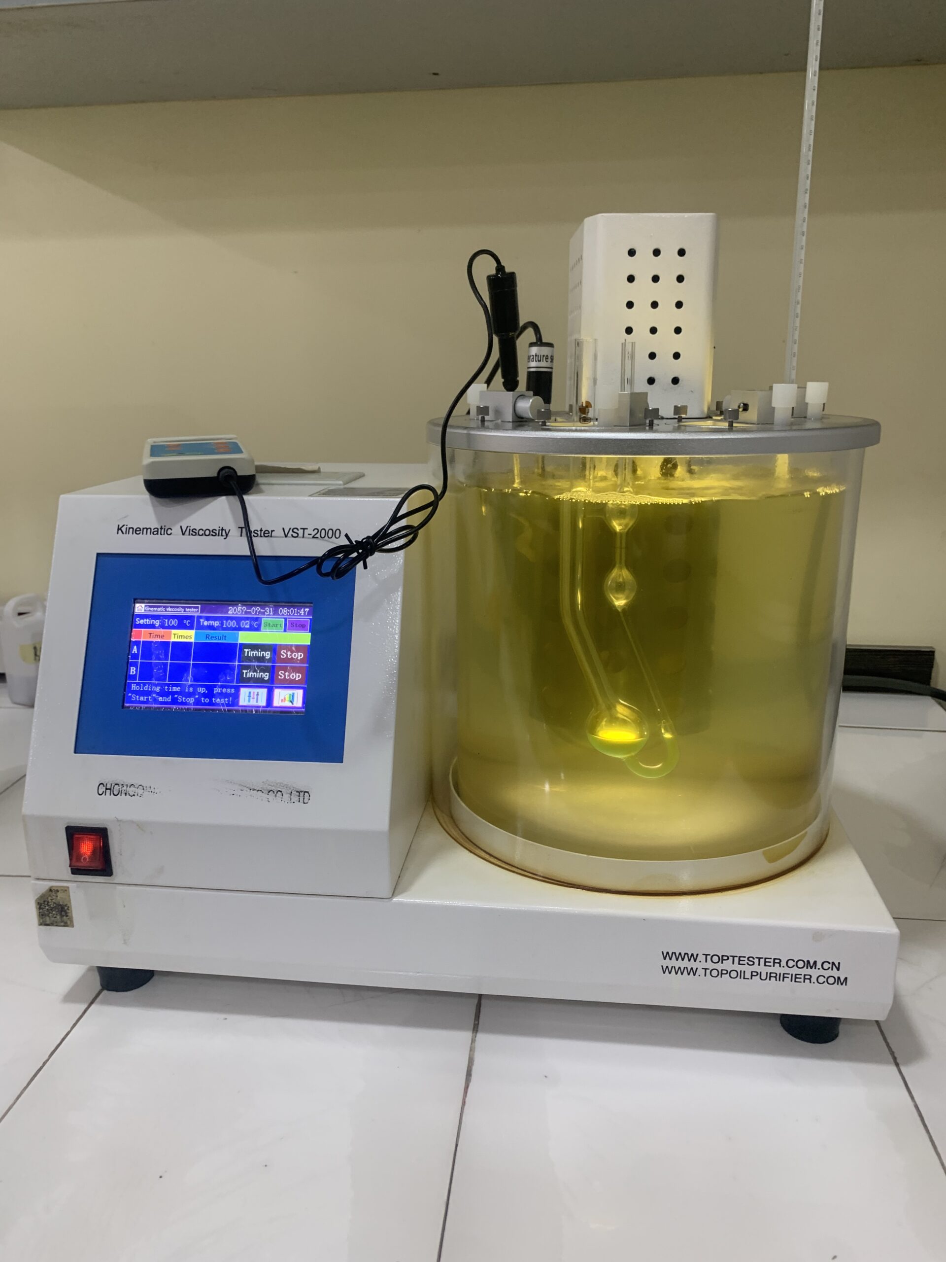 kinetic viscosity tester