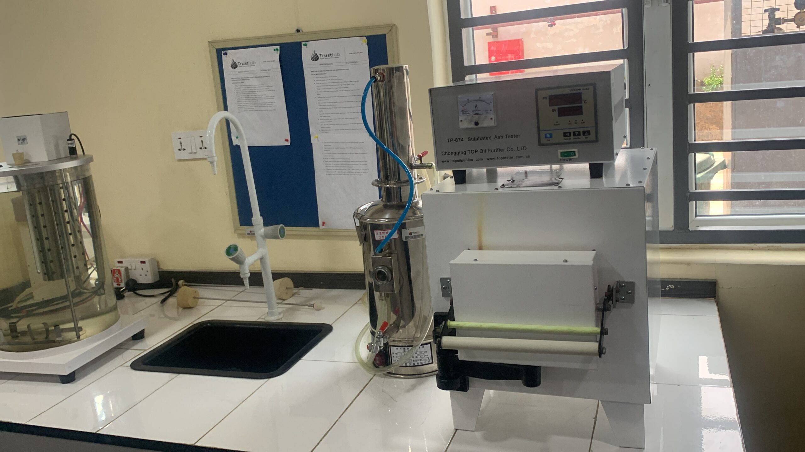 sulphate ash tester